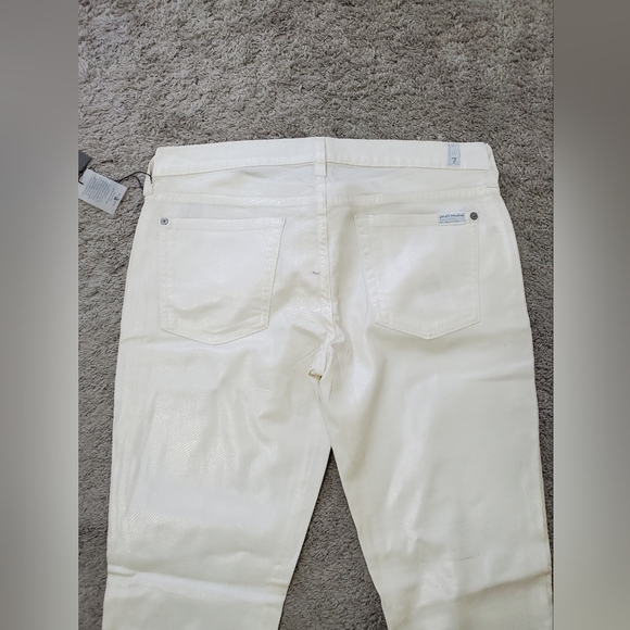 Off white coated 7 for all mankind jeans - Picture 6 of 6